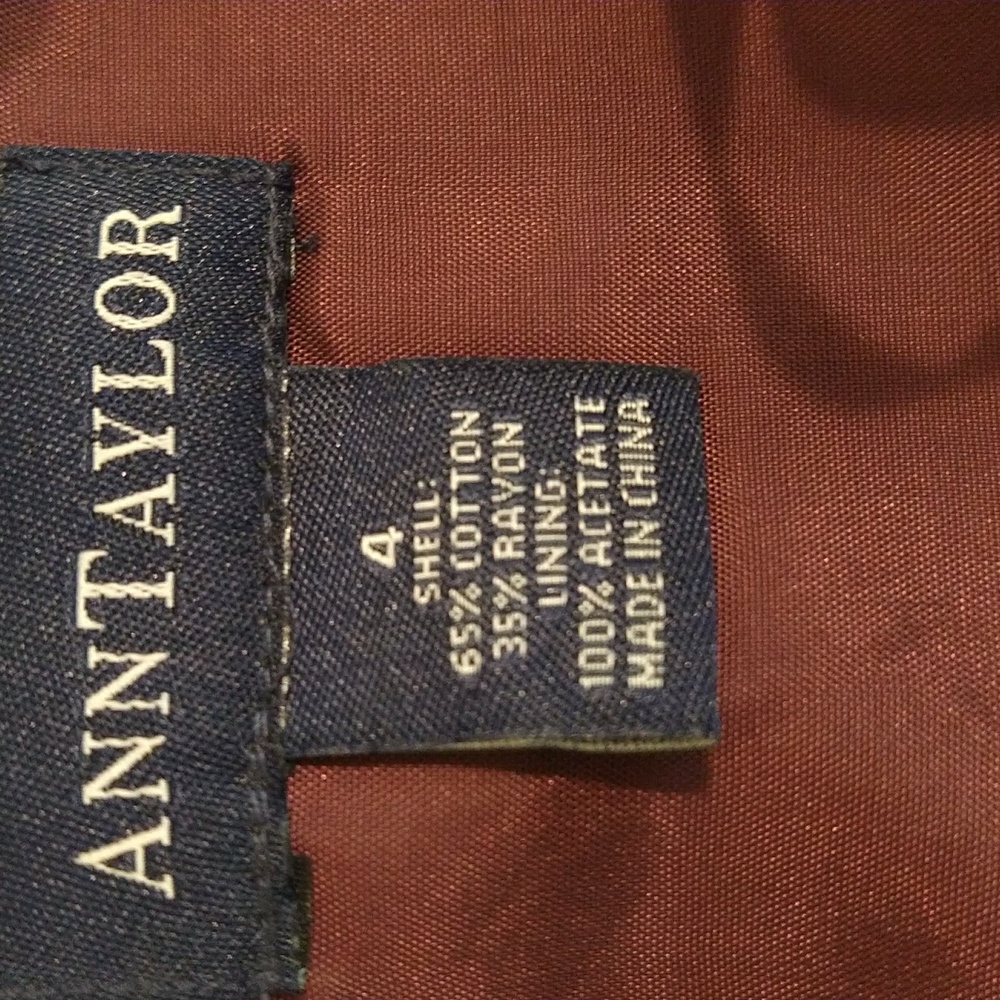 Ann Taylor plum silk maxi skirt set Sz 4 - Picture 12 of 13